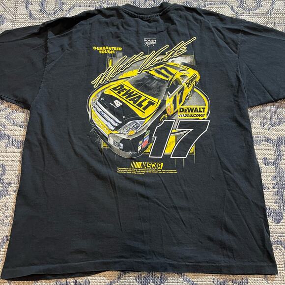 VTG 90's Matt Kenseth Racing Graphic T Shirt Double Sided Black Single Stitch XL - Picture 2 of 5
